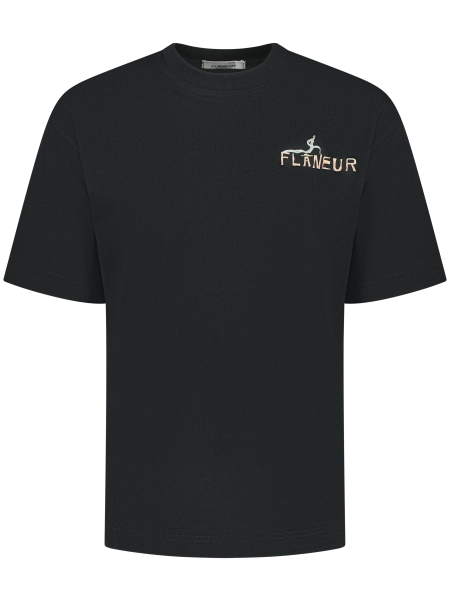 Flaneur F15028 PASSAGE OF TIME T-SHIRT BLACK