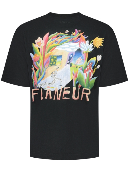 Flaneur F15028 PASSAGE OF TIME T-SHIRT BLACK