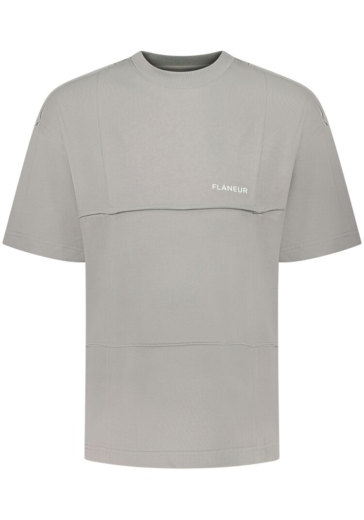 Flaneur F15048 CUT&SEW T-SHIRT CONCRETE GREY