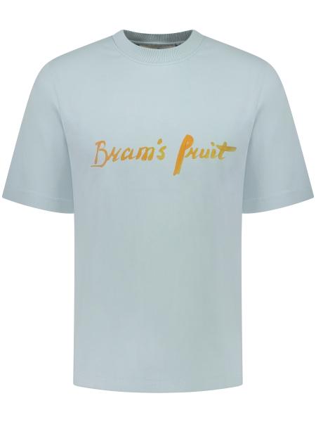 Brams fruit MUM'S SCRIPT LOGO T-SHIRT 774 LIGHT BLUE