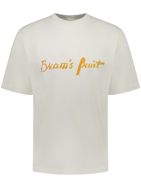 Brams fruit MUM'S SCRIPT LOGO T-SHIRT 771 WHITE