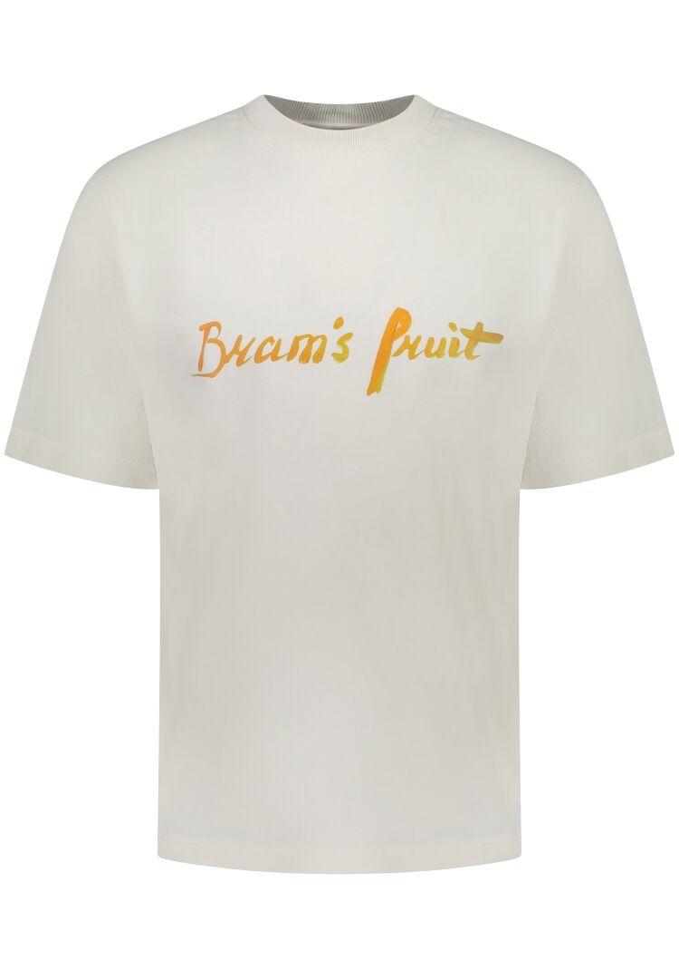 Brams fruit MUM'S SCRIPT LOGO T-SHIRT 771 WHITE