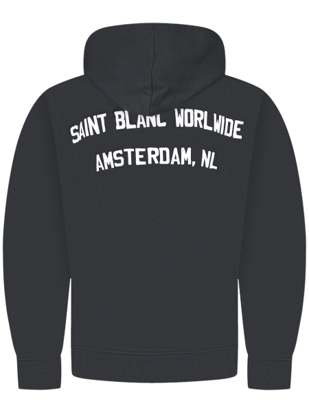 Saint Blanc INTERLOCK HOODIE JET BLACK