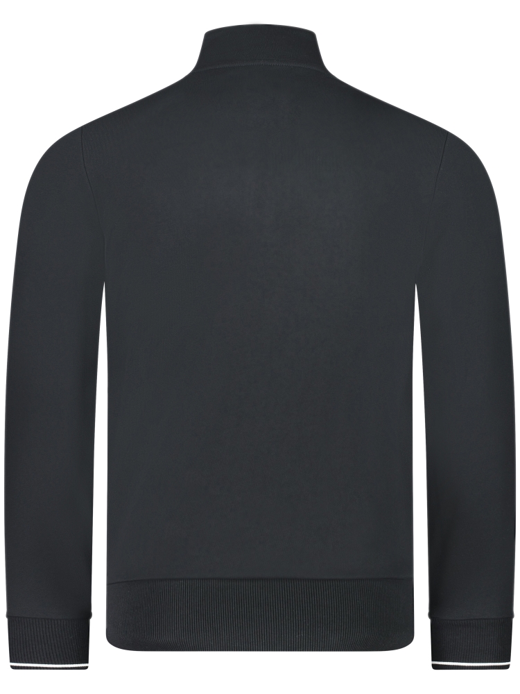 Fred Perry M3574 HALF ZIP SWEAT 102 BLACK