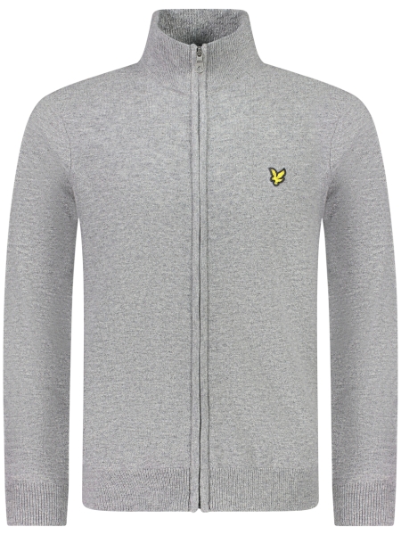 Lyle and Scott KN2102V T28 MID GREY MARL