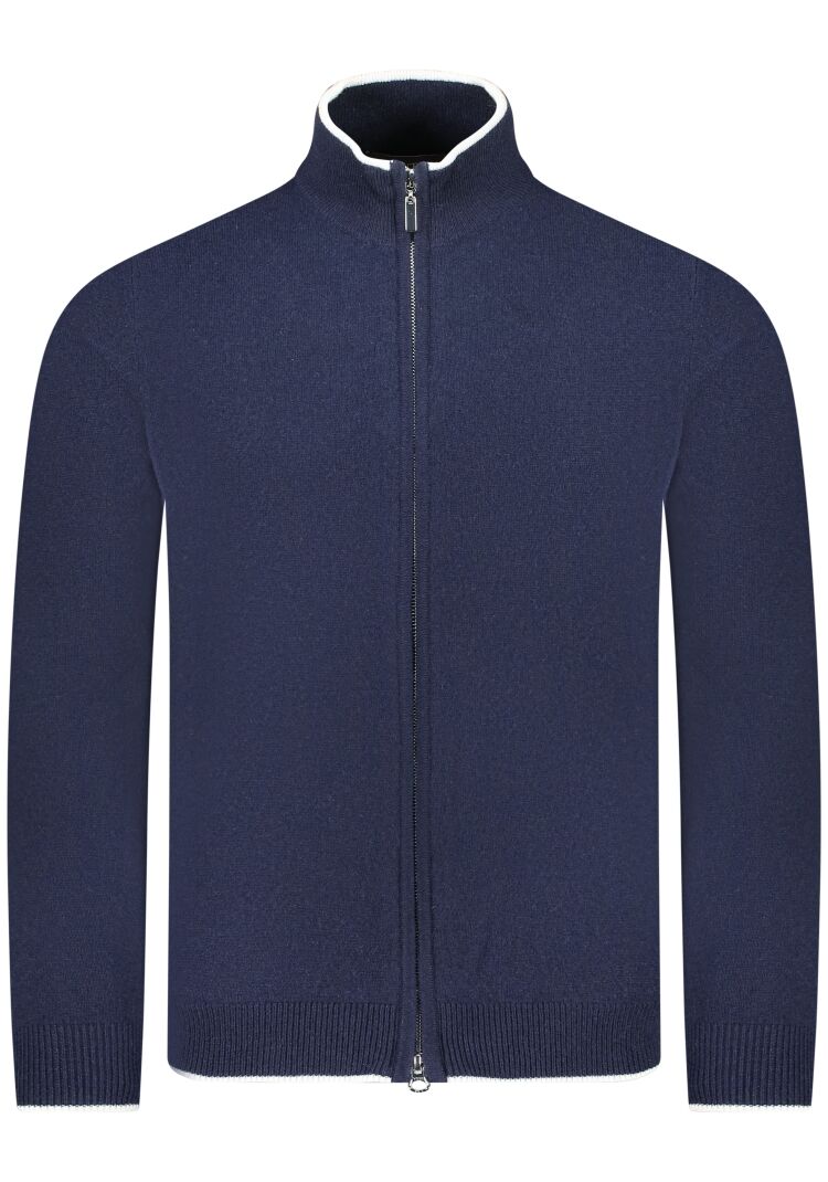 Valentoni TOM FULL ZIP OFFICER NAVY/PRISTINE