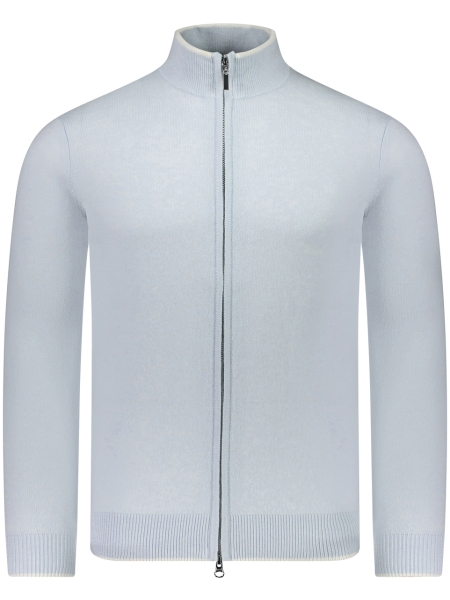 Valentoni TOM FULL ZIP ICE BLUE/CREAM